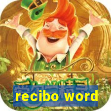 recibo word